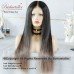 4 wig type Opational  Hair Tail Balayage Super Straight Human hair wigs